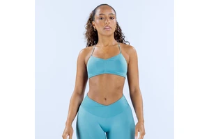 Thin-strapped Breathable Form-fitting High-elasticity Backless Seamless Yoga Vest Sports Bra Four-Way Stretch Medium Support