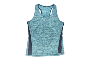 Sports Vest Top Cross Back Strappy Yoga Vest Ladies Loose Fitness Run Workout Women's Tops Tank Regular Fit Poly Racerback