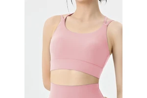 New Arrival Women's Spandex/nylon Four Way Stretch Yoga Tops Sweat Wicking