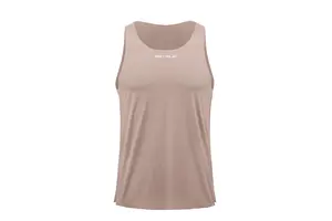 Custom Logo Breathable Unisex Gym Crop Top Singlet Woven Tank Top Front Decoration Feathers Casual Style Running Singlet Wear