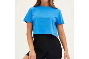 High Quality Plus Size Women's Casual Crop Top T-Shirt Breathable Anti-Wrinkle Quick Dry Cotton Spandex Digital Printed Custom