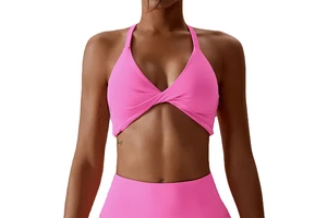 OEM Women Front Cross Yoga Bra Quick Dry Sports Top Women Gym Sports