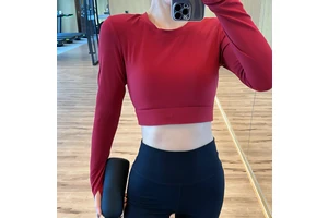 Winter Yoga Base Layers Workout Shirt Yoga Wear 1 Piece Seamless Gym Fitness Clothing Sportswear Women Yoga Long Sleeves Tops