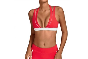Women's Yoga Workout Sports Bra High Support Four-Way Stretch Spandex/Nylon Eco-Friendly Breathable Activewear Custom Logo Tops