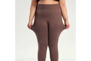 Plus Size Seamless High Waist Yoga Leggings for Women Tummy Control Breathable Solid Full Length Workout Pants