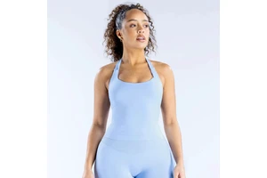 LVD440 New Women Gym Exercise Yoga Tops Sleeveless Activewear Singlet Workout Tank Tops Backless Sports Shirts Running Vest