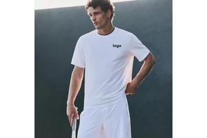Manufacturer Moisture Wicking Stretch Knit Breathable Quick Dry Blank Comfort Fitness Training Gym T Shirts Tops Custom Logo