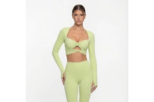 Women's Spring Pullover Full Sleeve Spandex/Nylon Shockproof Push-Up Tight-Fit Solid Pattern Sweat-Wicking Sports Yoga Top