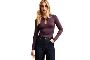 Women's Eco-Friendly Breathable Quick Dry Anti-Bacterial Crew Neck Yoga Top Long Sleeve Slim Fit Spandex/Nylon Front