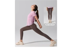 Cross-Border Women's Sports Top - Quick-Dry Breathable Short Sleeve for Running, Pilates & Yoga