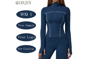 Summer Sun Protection Long Sleeves Versatile Jackets Full Zipper Thumb Hole Running Sportswear Jacket For Women