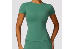 Seamless Eco-Friendly Yoga Top Personalized Quick Dry Backless Spandex Sports Running Gym Customized Skinny Fit Sleeve Top for