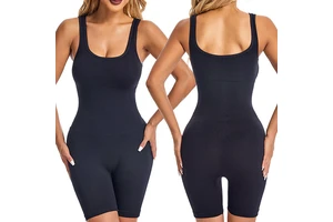 New European American Ribbed Bodysuit Sexy Seamless Elastic Sportswear Fitness Tank Top Spaghetti Strap One-Piece Shorts Yoga