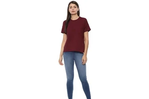 New Stylish Plus Size Women's T-Shirts Cotton Polyester Casual Breathable Eco-Friendly Quick Dry Customise Logo for Sale