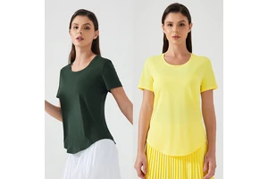 Running T-Shirts Tops Private Label Athletic Apparel for Women T-Shirts Gym Outfit Women Activewear Breathable Yoga T-Shirts
