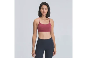 Custom Logo Plus Size Breathable Lightweight High Support Beautiful Back Racer Back Sleeveless Stringer Gym Yoga Women Fitness