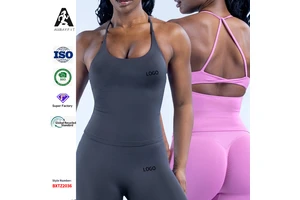 For Cross Back Yoga Vest Outerwear Sexy High Elastic Casual Sports Vest Quick-drying Nylon Spandex Breathable Cool Feeling Top