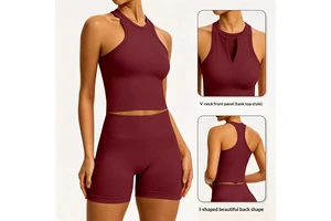 Buttery Soft Seamless Athletic Vest Women I-Back Yoga Top Breathable Fitness Sleeveless Shirt Longline Workout Wear