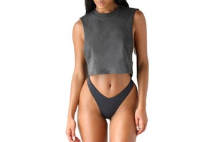 Wholesale Loose Yoga Tank Tops Stretch Workout Gym Cotton Crop Top for Women