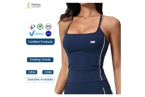 Under Lulu Custom New Women's Spandex/Nylon Tight Sports Vest Detachable Chest Pad Breathable Comfortable Quick-drying Yoga Top