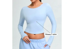 Mapleridge United Kingdom: Longline Sports Bra Built on Cotton/Spandex Spacer Knit
