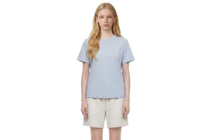 Women's Crew Neck Slim-fit Breathable T-shirt-Solid Color Simple Versatile Short Sleeve Yoga Top