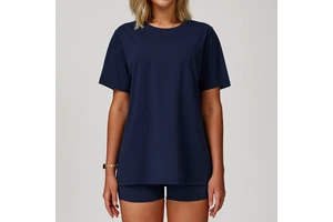 Wholesale Breathable Women's T-shirts Quick Drying Sweatshirts Fitness Sports Loose Running Yoga Top