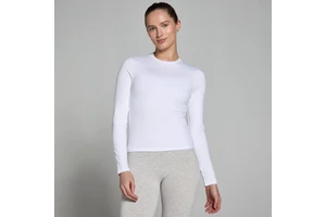 Women's Long Sleeve Gym Top Slim Fit White Quick Dry Performance Workout Fitness T-shirt Training Activewear Wholesale Shirt