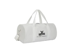 New Canvas Heat Transfer Cylinder Travel Bag with Custom Logo With Gym Fitness