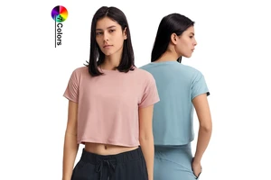 Hot Selling Women's Sexy Crop Top Breathable Fast Dry Workout Yoga Tank for Summer Fitness Sports Loose Fit Shirt