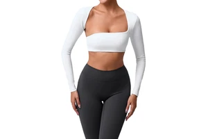 Autumn Sand Brushed Spandex/Nylon Long Sleeve Yoga Shirt Women Outdoor Running Fitness Quick-Dry Front Skinny Fit Asymmetrical