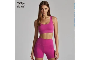 JIEJIN Manufacturers Polyester / Nylon Compression Gym Fitness Yoga Wear Active Wear for Women