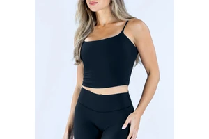 Solid Color Strap Yoga Gym Women's Vest Cross-border Sleeveless Backless Tight-fitting Daily Yoga Gym Sports Women's Sports Top