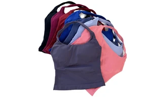 Wholesale Custom Women's Backless Yoga Tank Top Seamless Solid Color Quick Drying Breathable U-Neckline Sports Fitness Vest