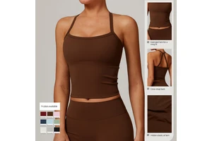 High Quality Custom Logo Workout Gym Sleeveless Breathable Quicklu Dry Yoga Top Fitness Sports Wear Women