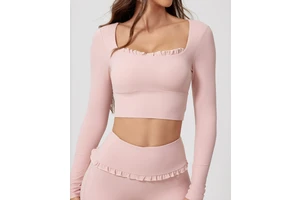 JY Women's New Design Breathable Top Selling New Arrival High Quality Fashion Long Sleeve Yoga Wear Cropped Fitness Yoga Gym Top