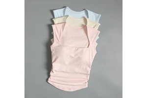 Women's Double Shoulder Sling Yoga Bra Breathable Running Shockproof Sports Top Gym Vest Fitness Tank with Pull Underwear