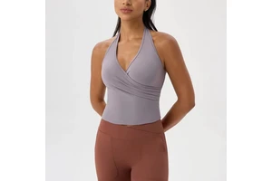 Custom Casual Summer Breathable Sleeveless Yoga Sports Bra Fitness Crop Tank Tops Women Workout Activewear