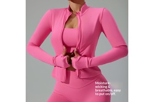 Lulu Zippered Spandex/Nylon Tight-fitting Long-sleeve Yoga Jacket Women Running Fitness Wear Cloud-like Breathable Solid Top