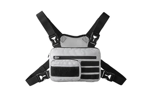 Lightweight Running Chest Pack for Men With Built-In Phone Holder a Sports Utility Rig Vest Made for Workouts and Outdoor