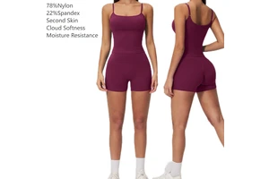 Custom Logo Gym Yoga Fitness Wear Women Set Two Piece Halter Tank Top Shorts Activewear Ropa Deportiva Mujer Summer Clothing