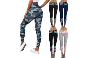 Fashion New Style Solid Ladies High Waisted Tight Four-Way Stretch Breathable Sport Workout Yoga Pants Fitness Leggings for