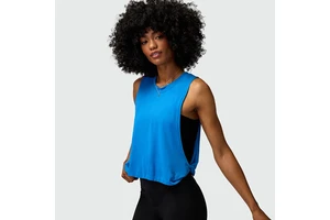 Women's Breathable Cool Sports Sleeveless Tank Top Loose Training Vest for Yoga or Other Exercises Sweat-Absorbing