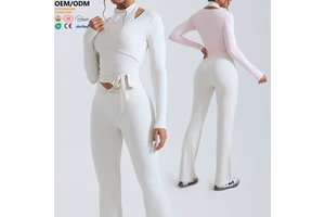 XW-YCX5782 Hot Selling Long Sleeve High Quality Comfortable Quick Dry Elastic Outdoor Fitness Yoga Breathable Women's Sports Top