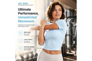 Breathable Slim Fit Short Sleeve Fitness Top For Women, Stretchy Nylon Blend Yoga T-shirt For Gym And Workout