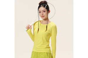 Long Sleeve Seamless Elastic Yoga Top
