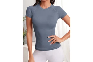 Women's P955 Breathable Compression Lightweight Seamless SKINNY Fit Fitness Running T-Shirt Short Sleeves Yoga Top
