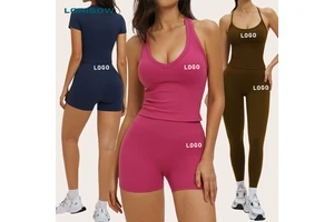 Custom Logo Yoga Gym Running Sports Top Workout Butt Lifting High Waist Leggings for Women Fitness Clothing
