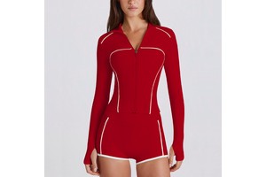 Cross-Border Lightweight Quick-Drying Long-Sleeved Yoga Top Sports Fashion Slim-Fitting Zipper Jackets Sun Protection Front