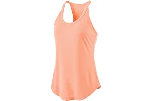 Custom Women's Plus Size Summer Solid Breathable 100% Cotton Yoga Tank Tops Loose Fit Racerback Workout & Running Tops